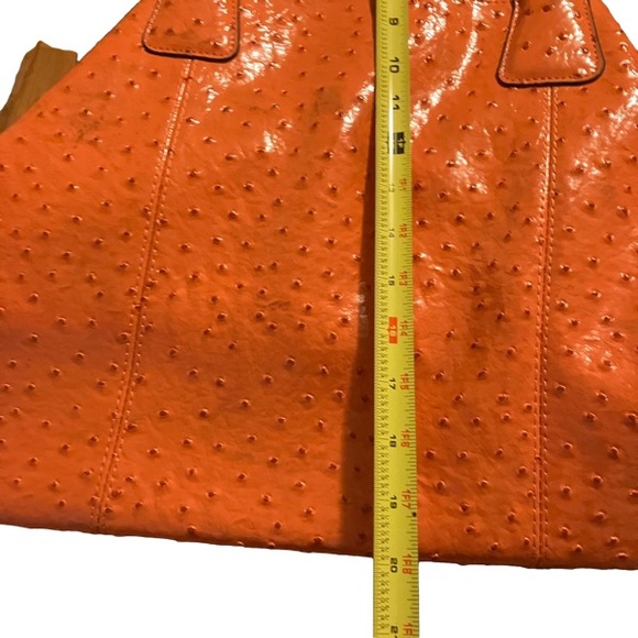 Big Buddha faux Orange Alligator handbag. - Picture 3 of 6